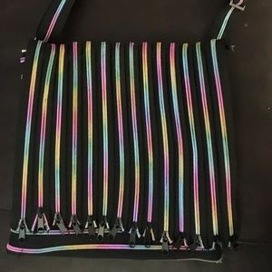 Zipper rainbow satchel from the Smithsonian - new